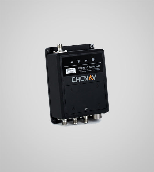 CHCNAV P2 Elite Dual-Antenna RTK GNSS Receiver and RTK Base (Tri-band GNSS, 8mm positioning accuracy, 0.15° heading accuracy, 20Hz update rate)