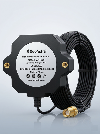 GeoAstra ANT609 L1 L2 Multi-Frequency High Precision RTK GNSS Antenna (multi-feed point , IP67 WaterProof)