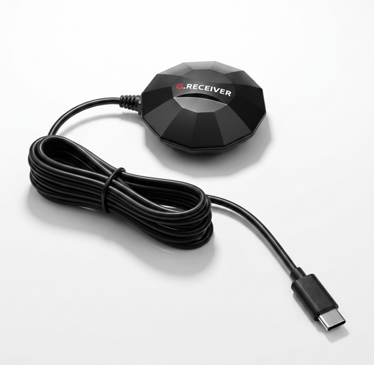 GeoAstra GC-9140KB Industrial-Grade USB-C GNSS Receiver (USB Type-C, 25 Hz update rate, IP67 waterproof, full constellation support, u-blox M9140-KB chip)