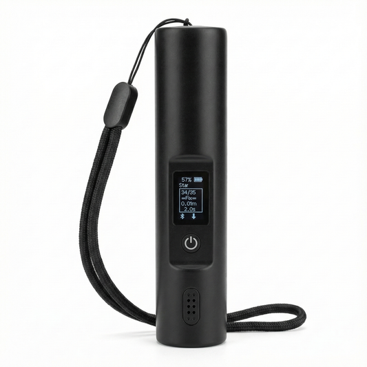 GeoAstra X8-M1 Bluetooth / USB RTK GNSS Receiver (L1, L2 & L5 bands, 4G LTE, Bluetooth / USB Dual Interfaces, IP67 waterproof, 20-hour battery life, ultra-portable at only 104g, 50 cm accuracy standalone, up to 1 cm accuracy with RTK)