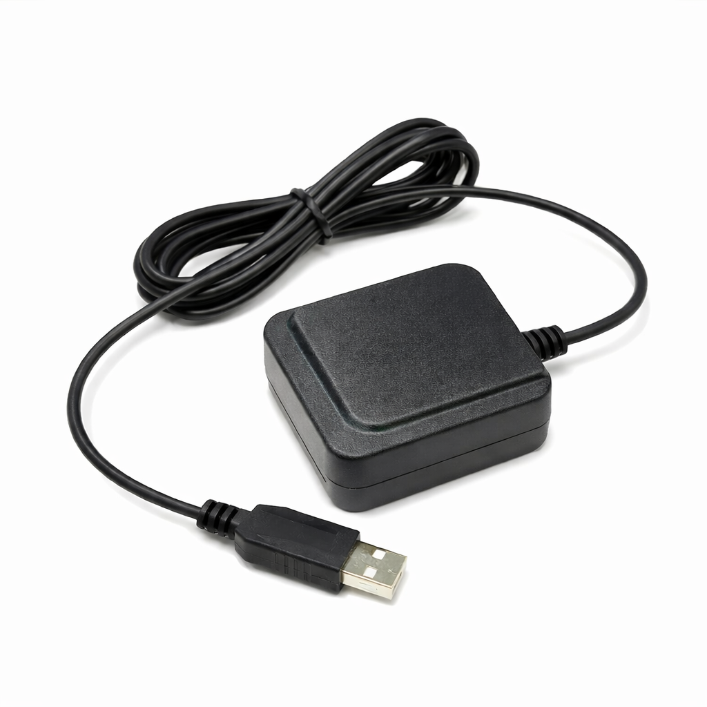 Navisys GR-M02U Industrial Grade L1 + L5 Dual-Band USB GNSS Receiver (1.5m Accuracy, 10Hz Update Rate, IPX7 Waterproof, Fully EMI Shielded, Operating Temperatures from -40°C to +85°C)