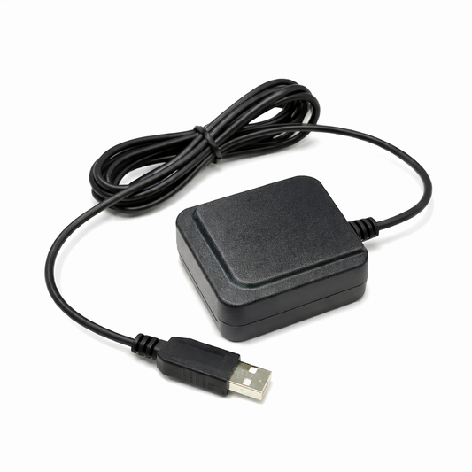 Navisys GR-M02U Industrial Grade L1 + L5 Dual-Band USB GNSS Receiver (1.5m Accuracy, 10Hz Update Rate, IPX7 Waterproof, Fully EMI Shielded, Operating Temperatures from -40°C to +85°C)