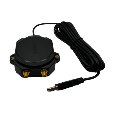 GeoAstra RTU609BT Dual RTK Heading GNSS Receiver (Dual-RTK Engine, Dual-antenna, Bluetooth and USB Dual interfaces, L1, L2 and L5 Tri-Band, up to 0.8 cm position accuracy and 0.2 ° direction accuracy)