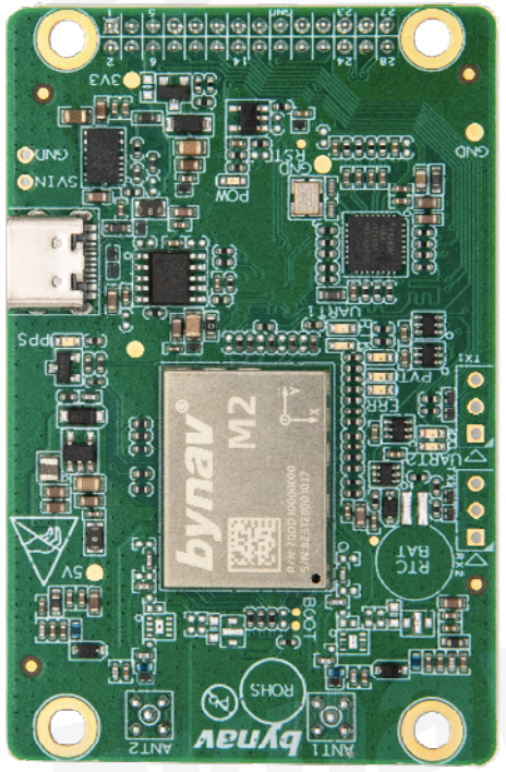 ByNav C2-M20D-U RTK Heading GNSS/INS Receiver (supports dual GNSS antennas, USB-C, 1 cm positioning accuracy, and 0.2° directional accuracy)